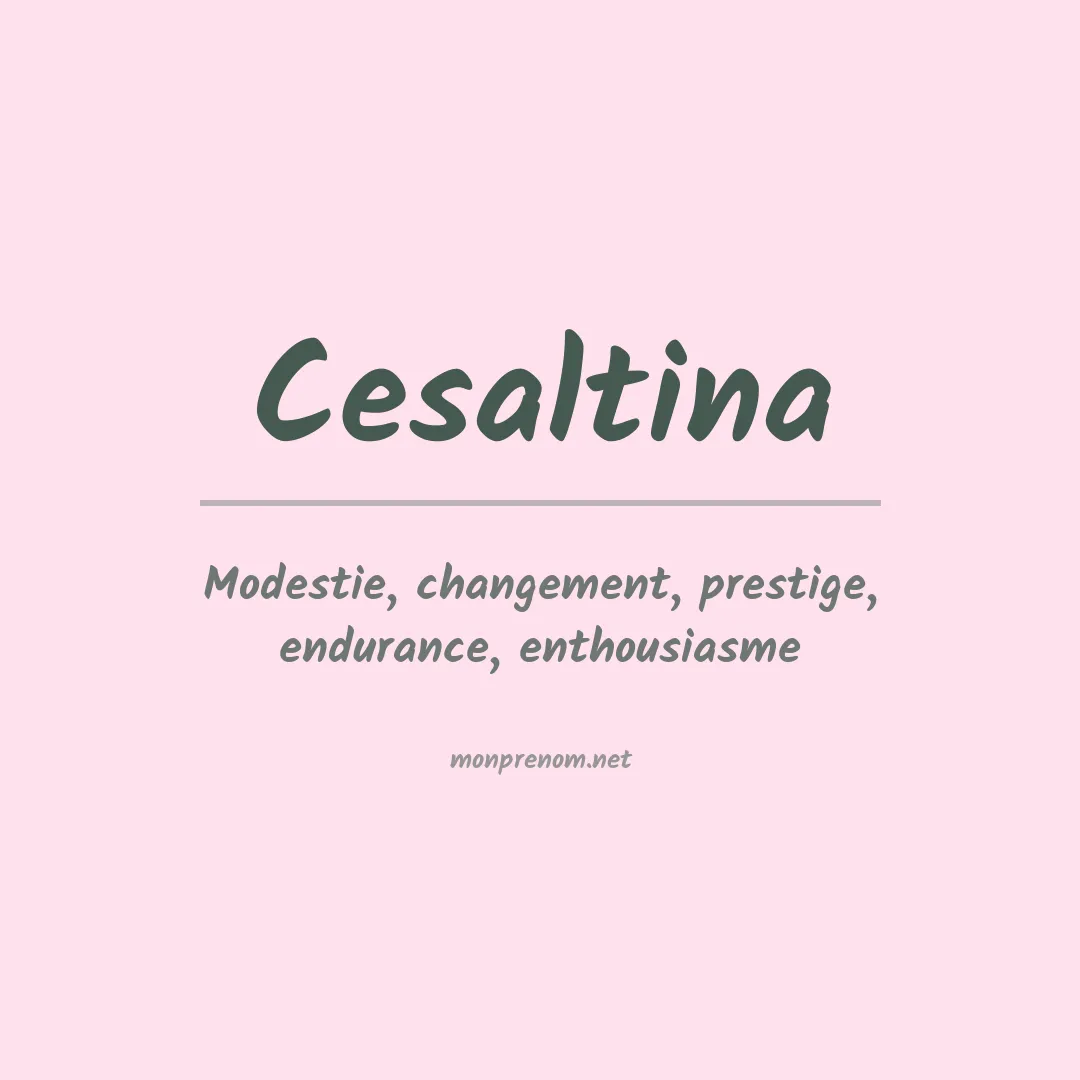 Prénom Cesaltina