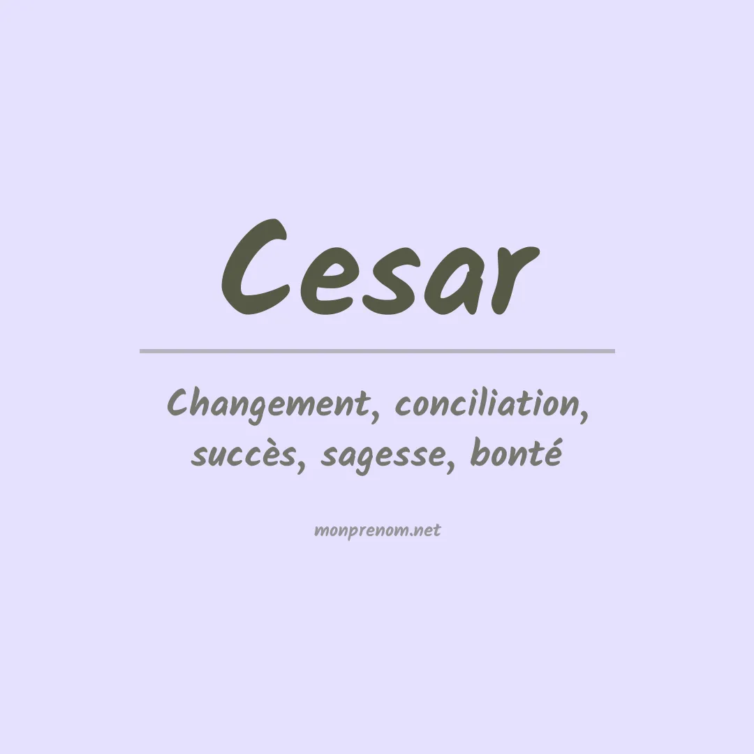 Prénom Cesar