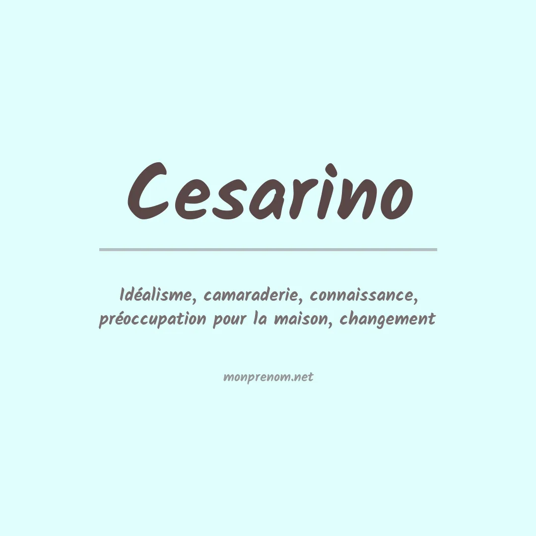 Prénom Cesarino