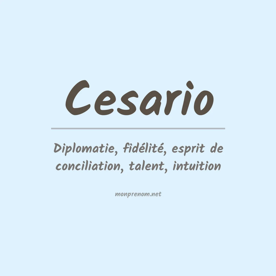Prénom Cesario
