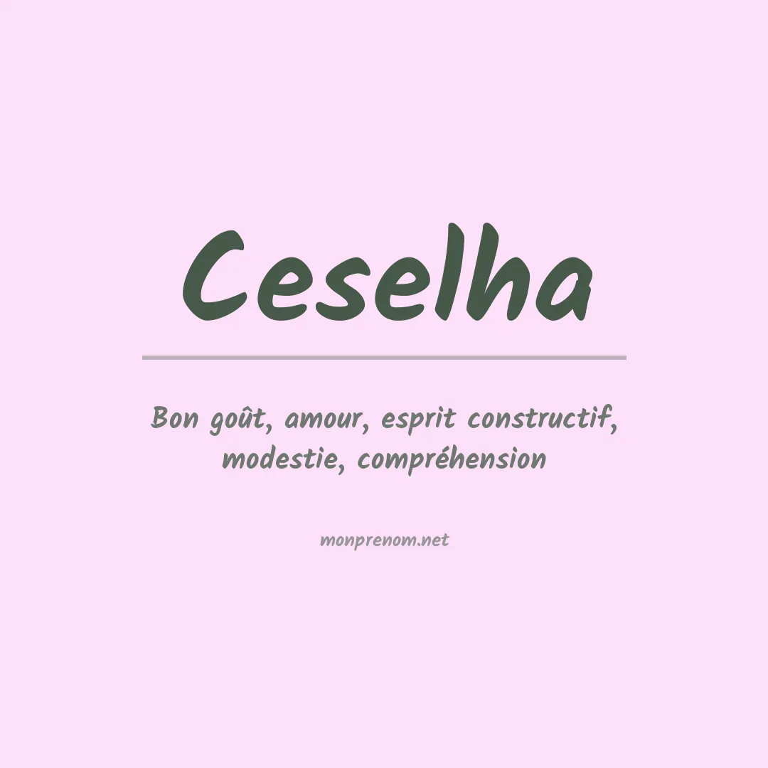Prénom Ceselha