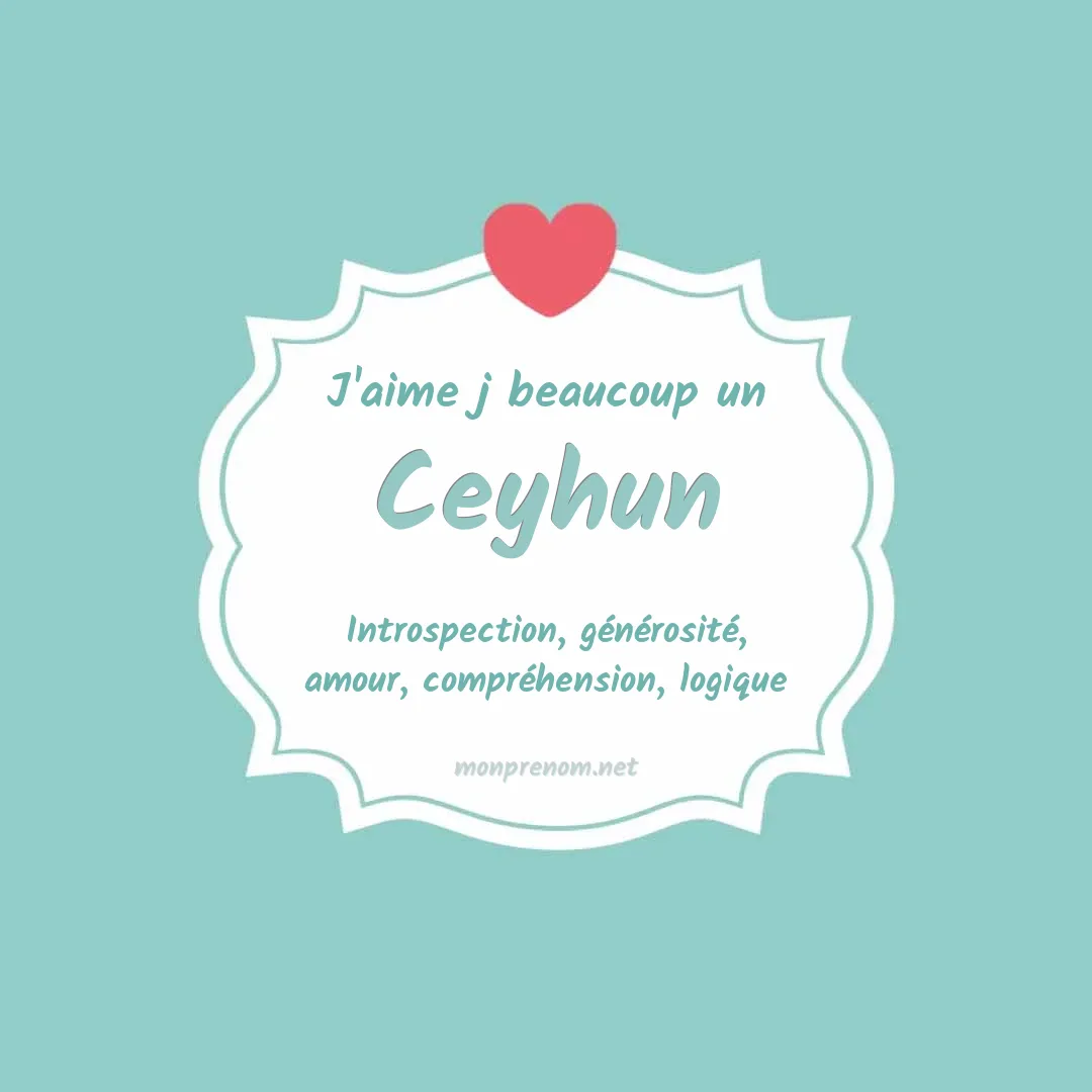 J'aime beaucoup Ceyhun