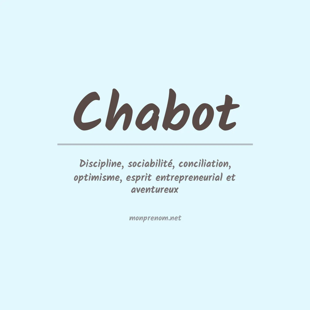 Prénom Chabot