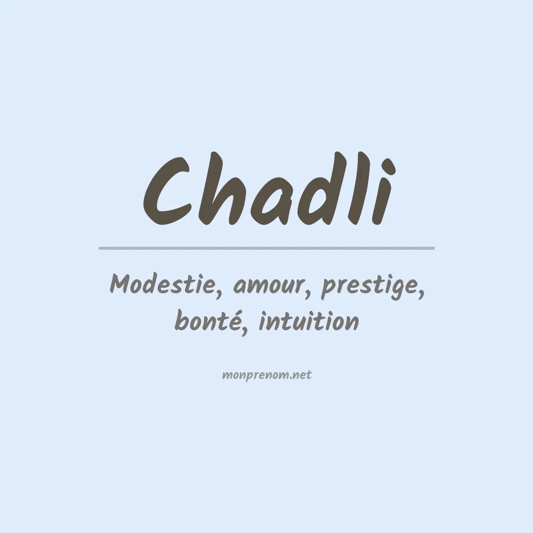 Prénom Chadli