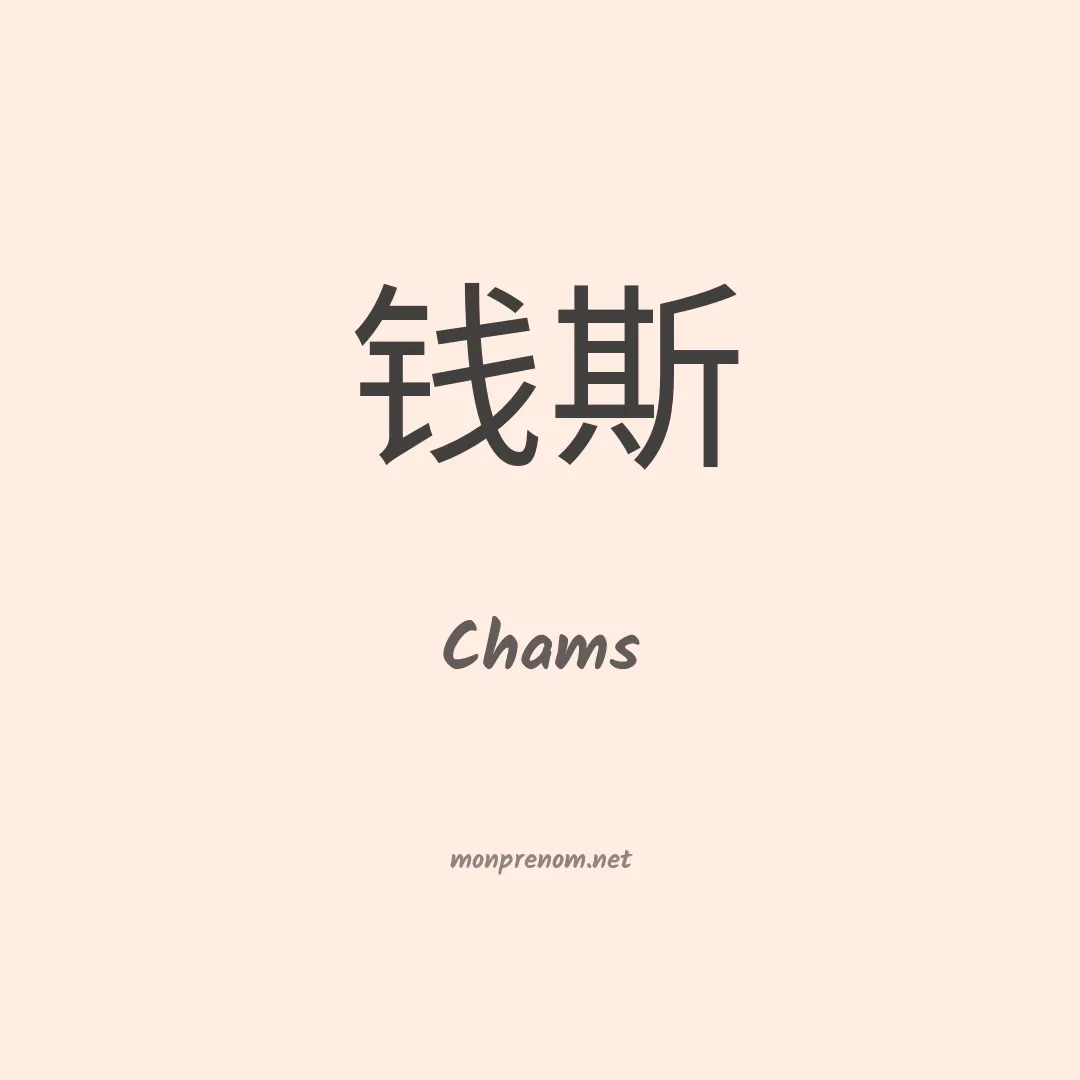 Chams en chinois