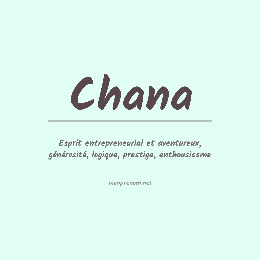 Prénom Chana