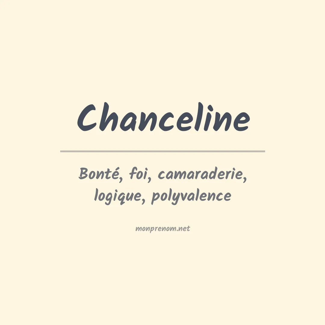 Prénom Chanceline
