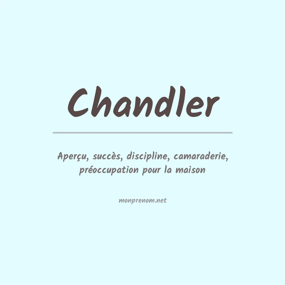 Prénom Chandler