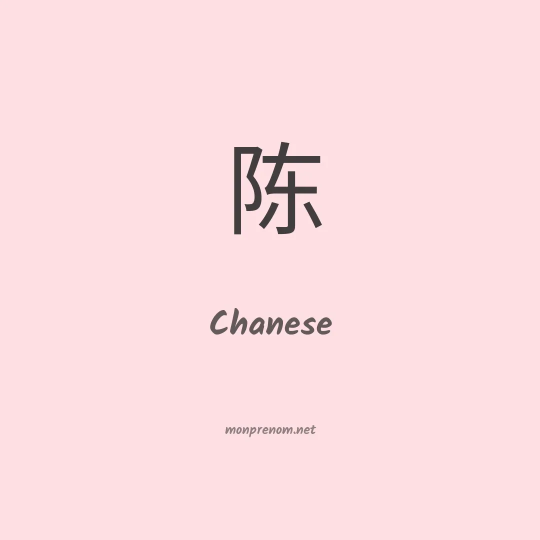 Chanese en chinois