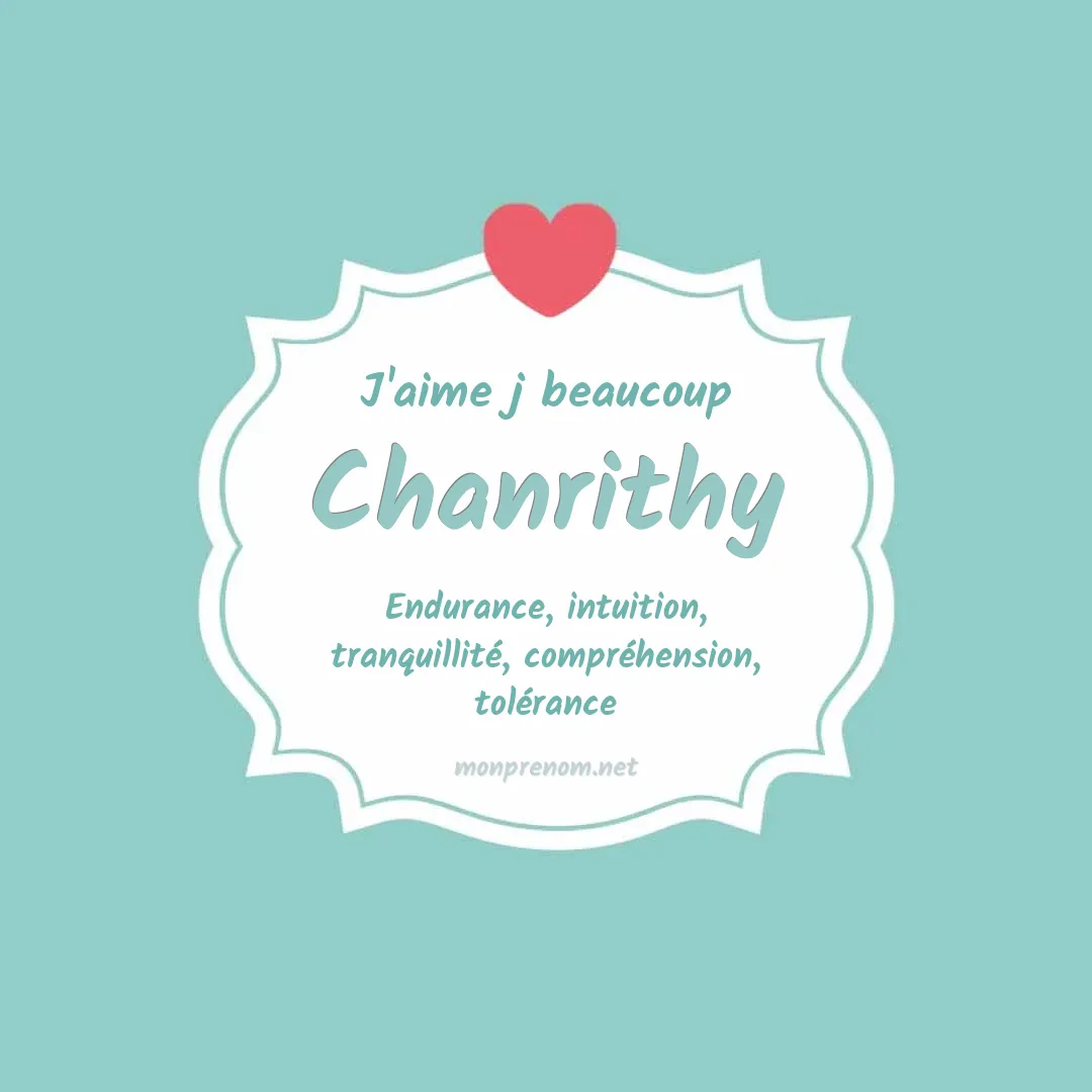 J'aime beaucoup Chanrithy