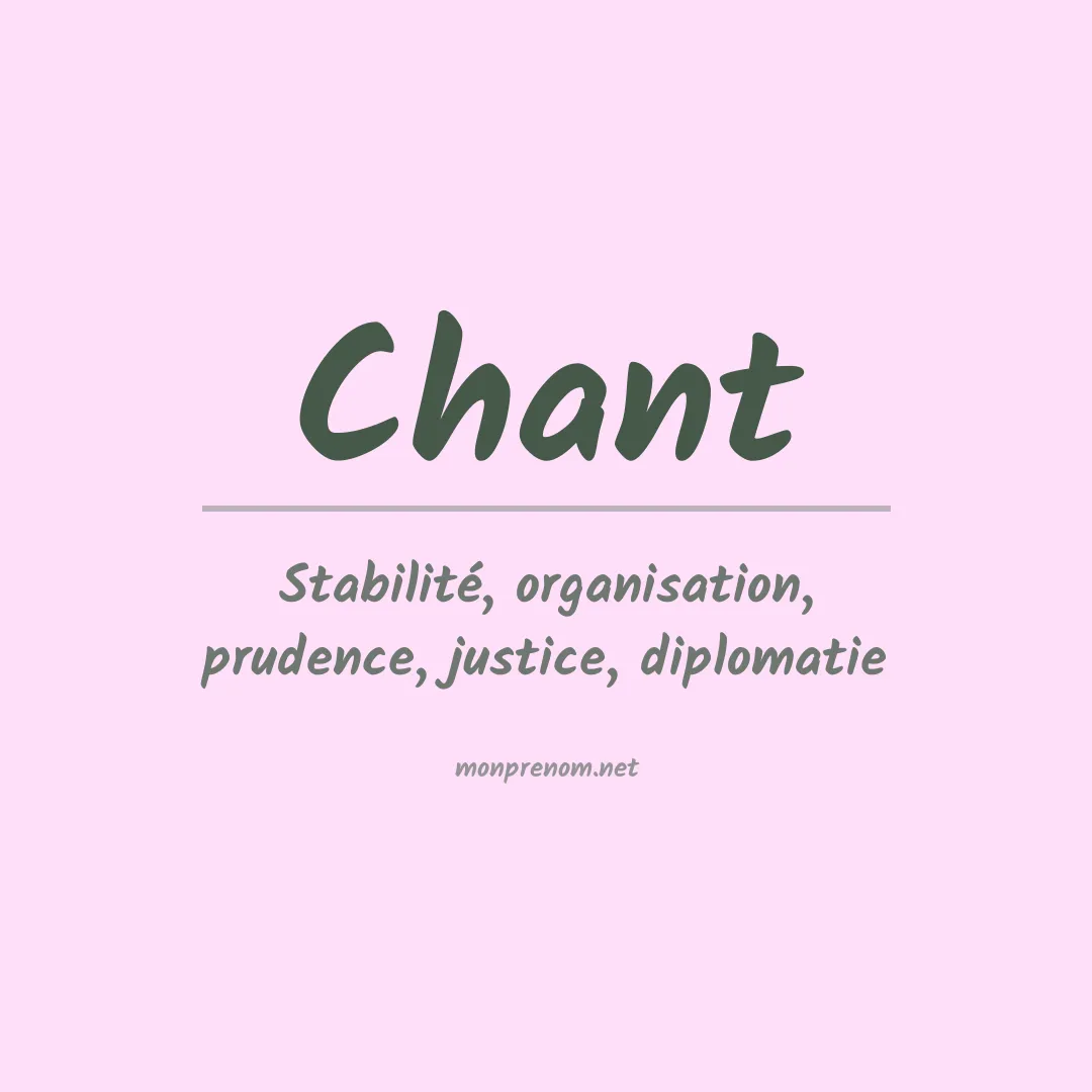Prénom Chant