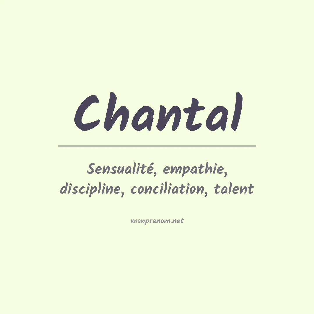 Prénom Chantal