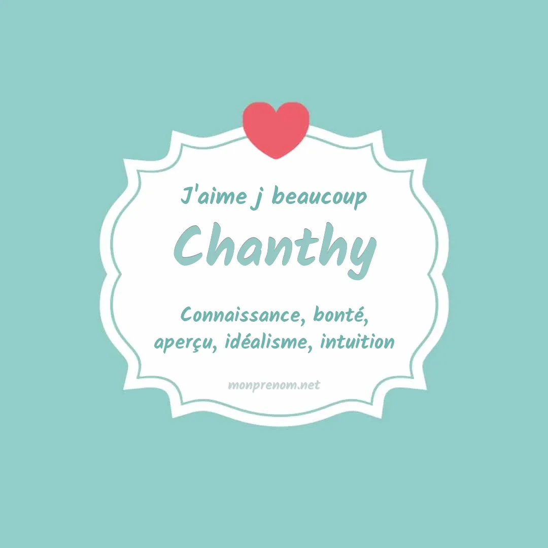 J'aime beaucoup Chanthy