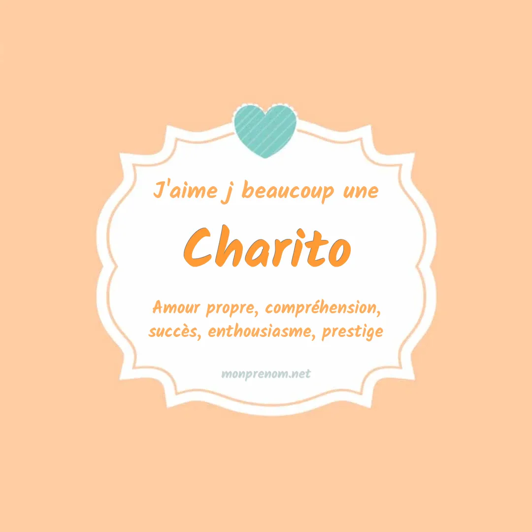 J'aime beaucoup Charito