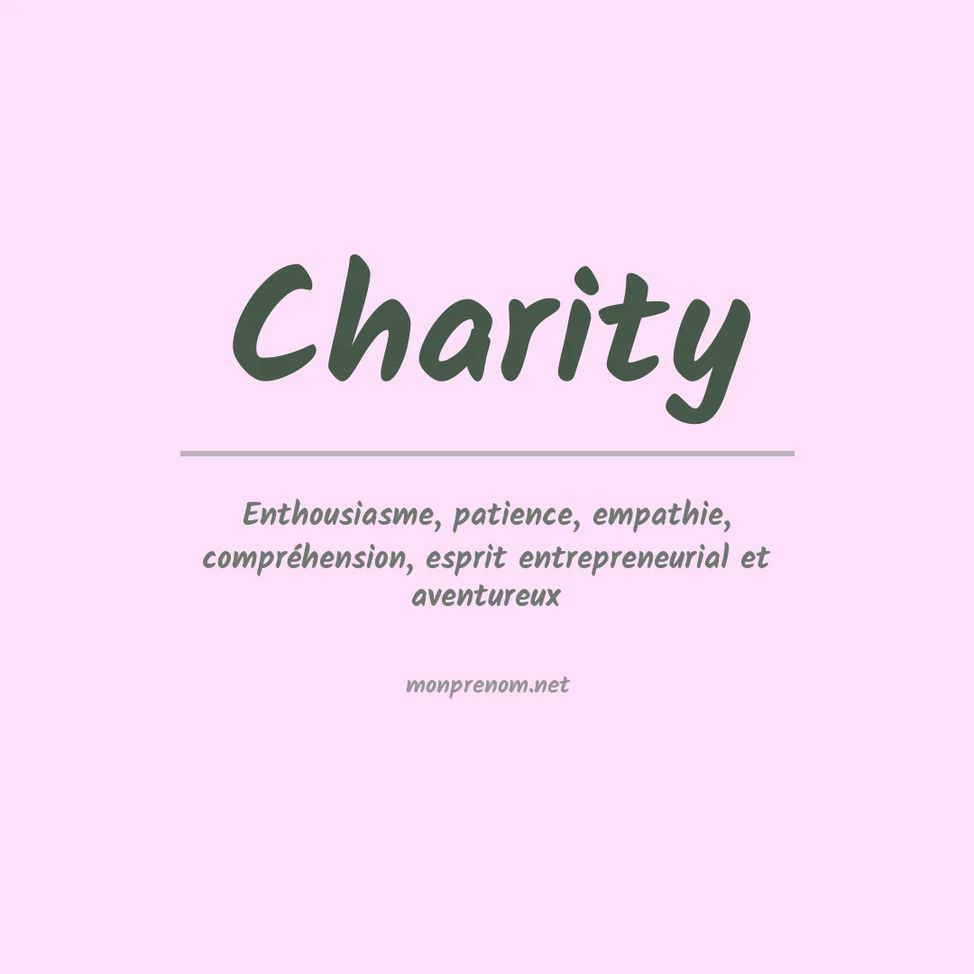 Prénom Charity