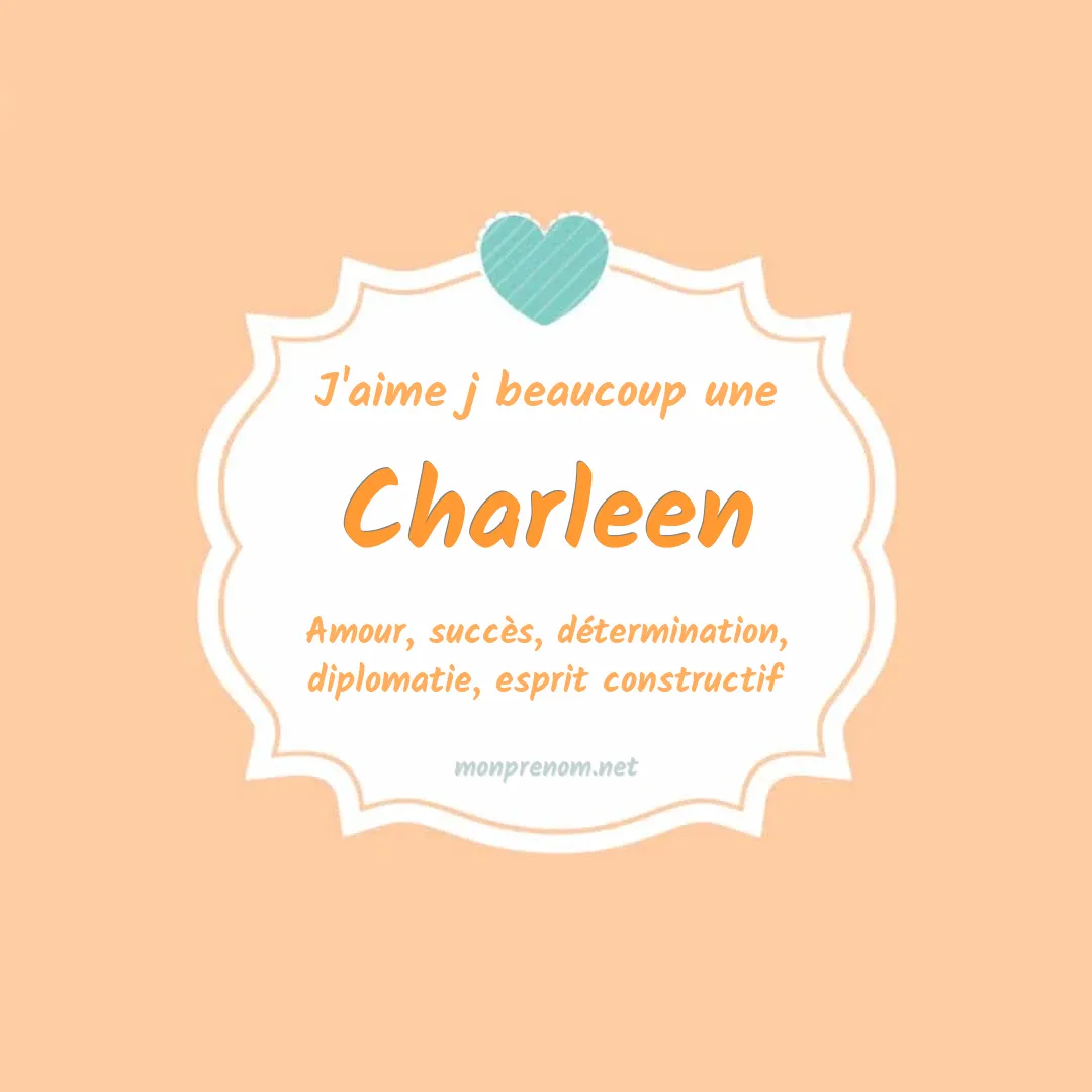 J'aime beaucoup Charleen