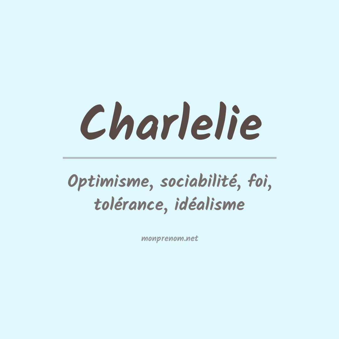 Prénom Charlelie