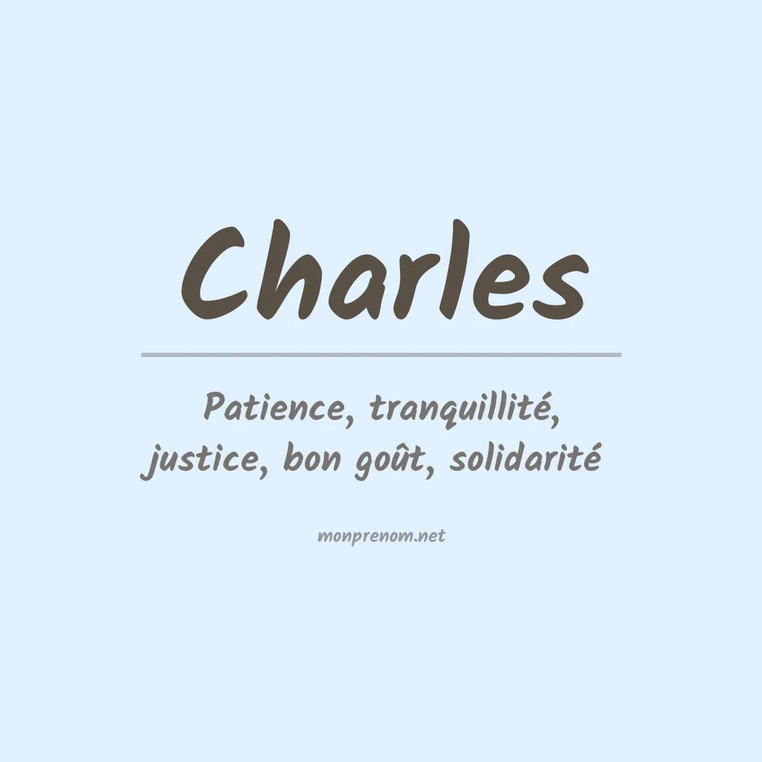 Prénom Charles