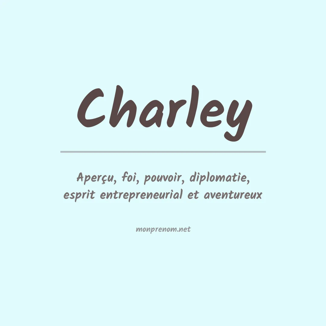 Prénom Charley