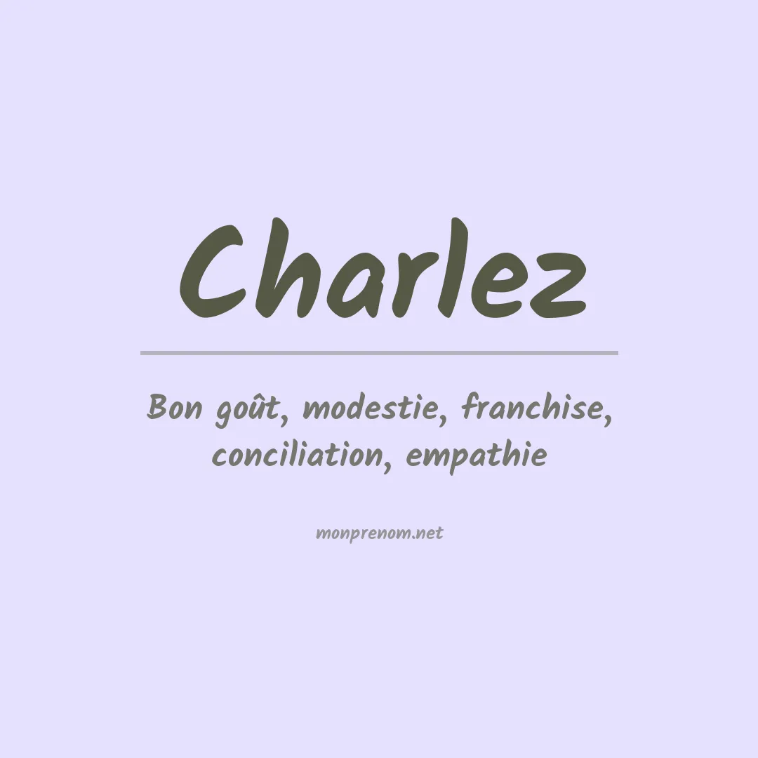 Prénom Charlez