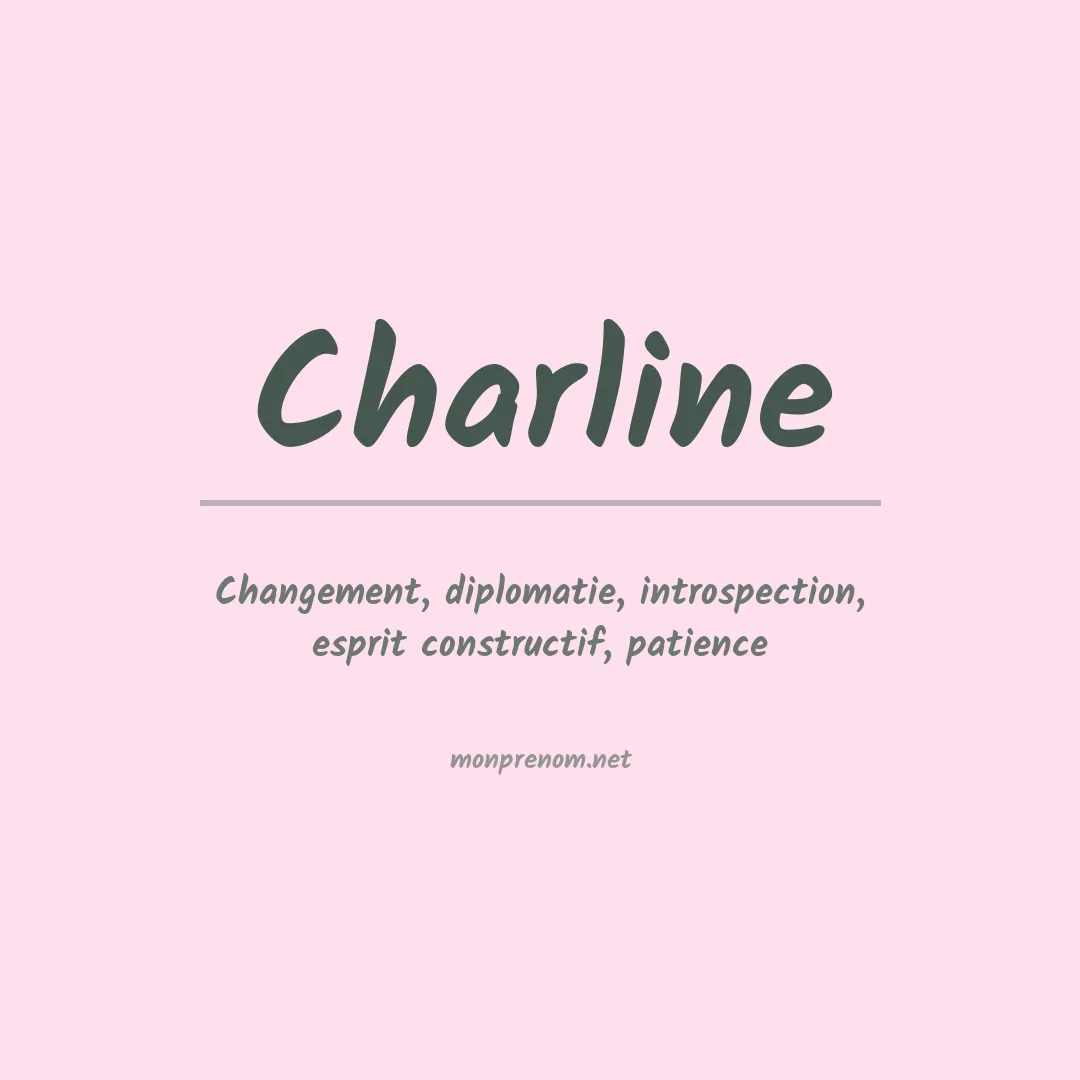 Prénom Charline