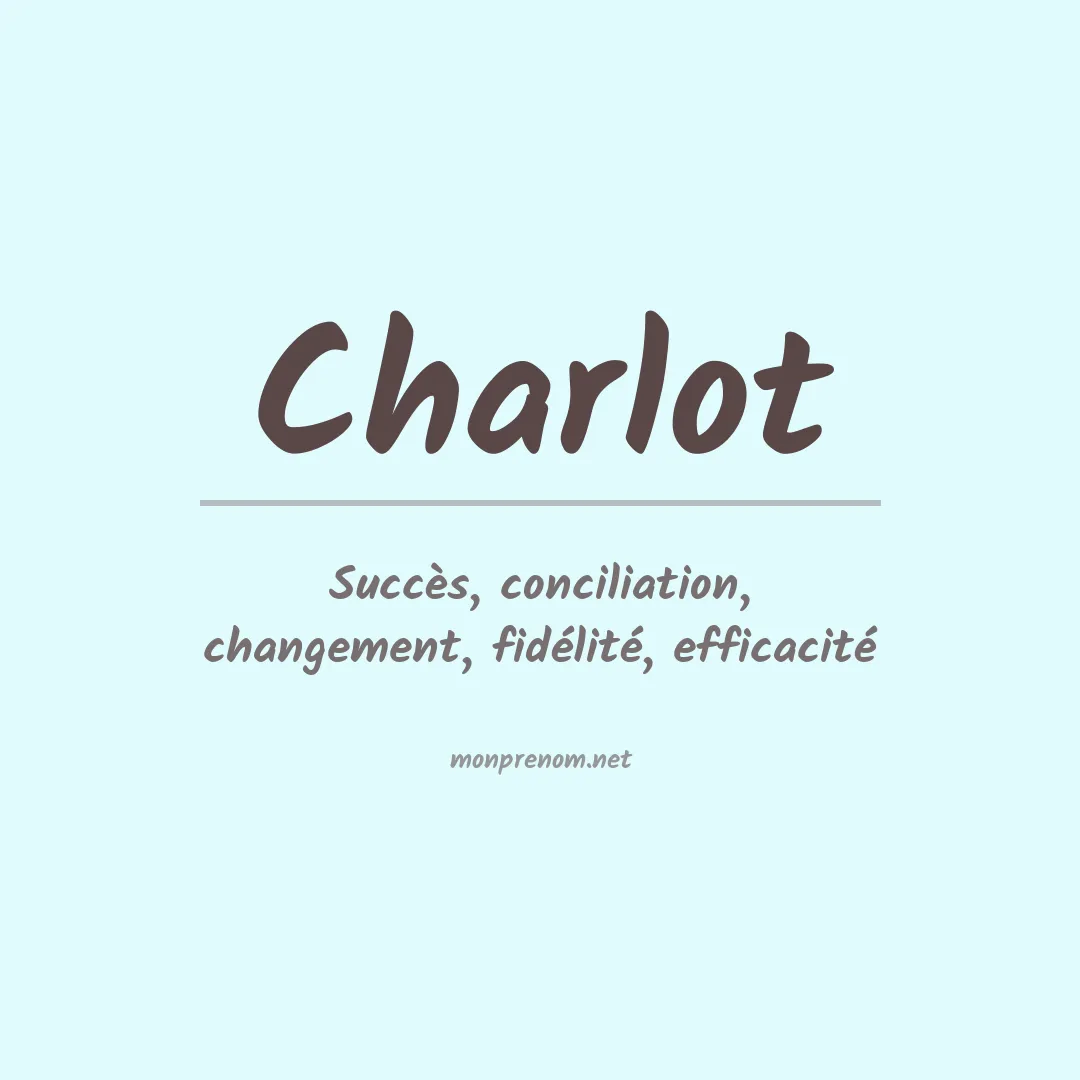 Prénom Charlot