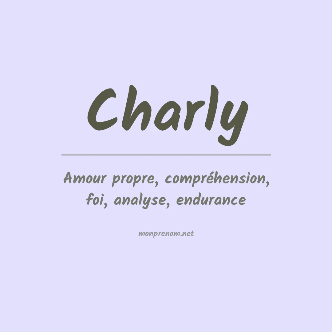 Prénom Charly