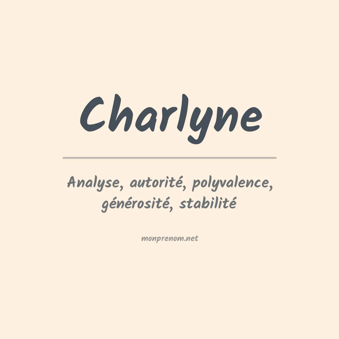Prénom Charlyne