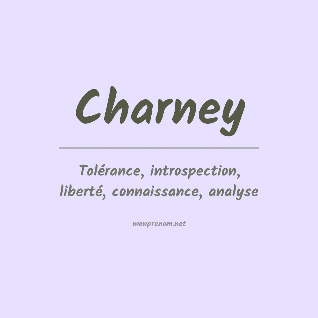 Prénom Charney
