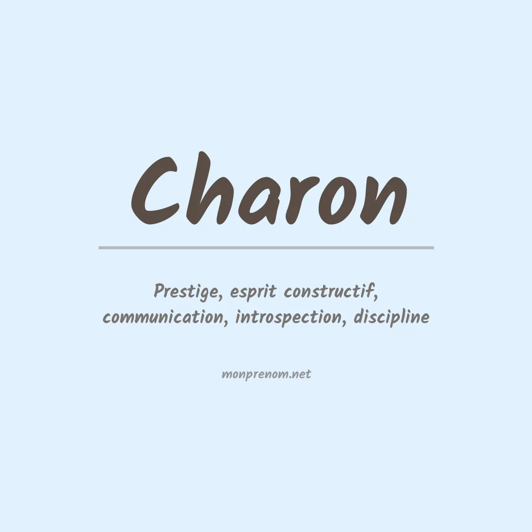 Prénom Charon