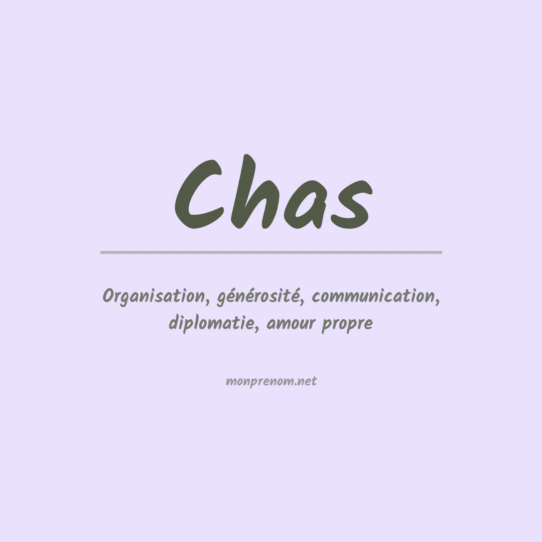 Signification du prénom Chas