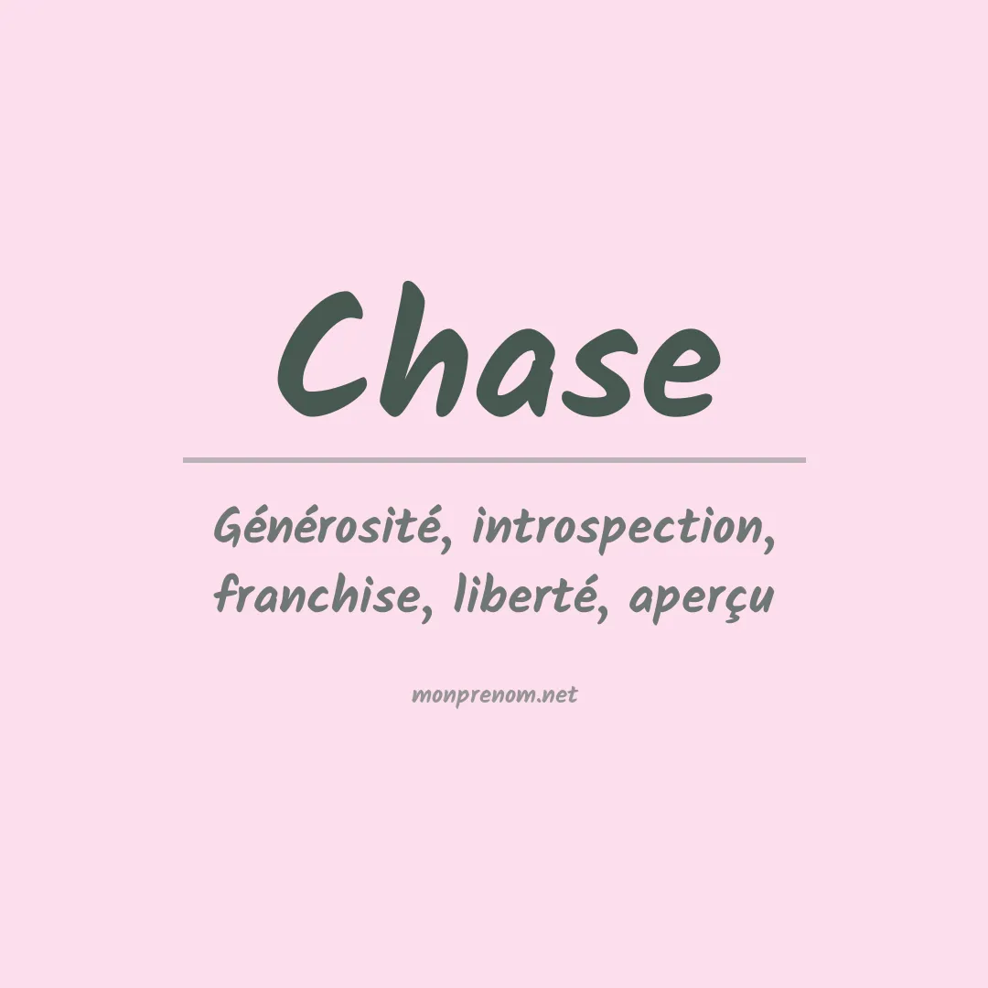 Prénom Chase