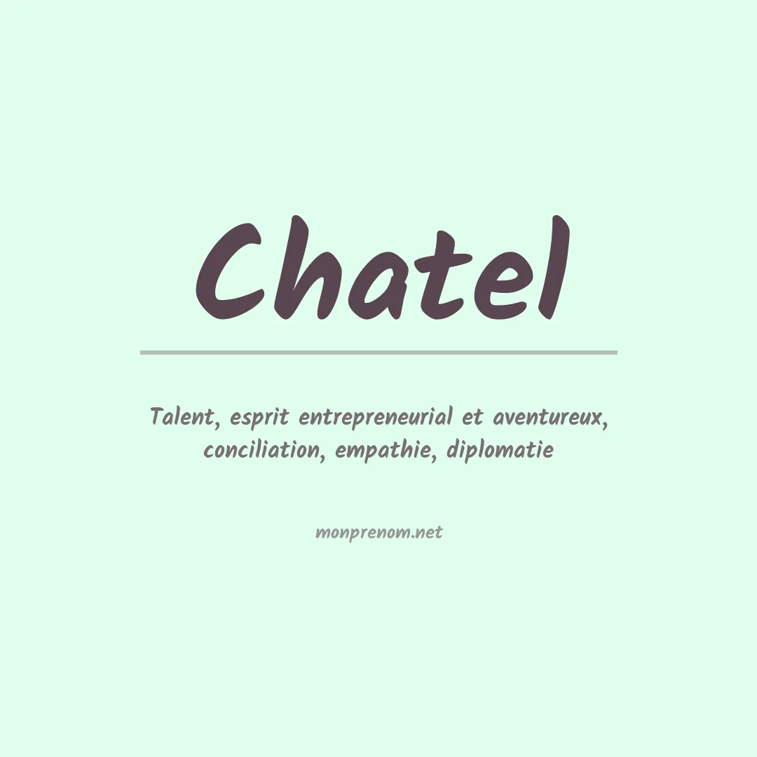 Prénom Chatel