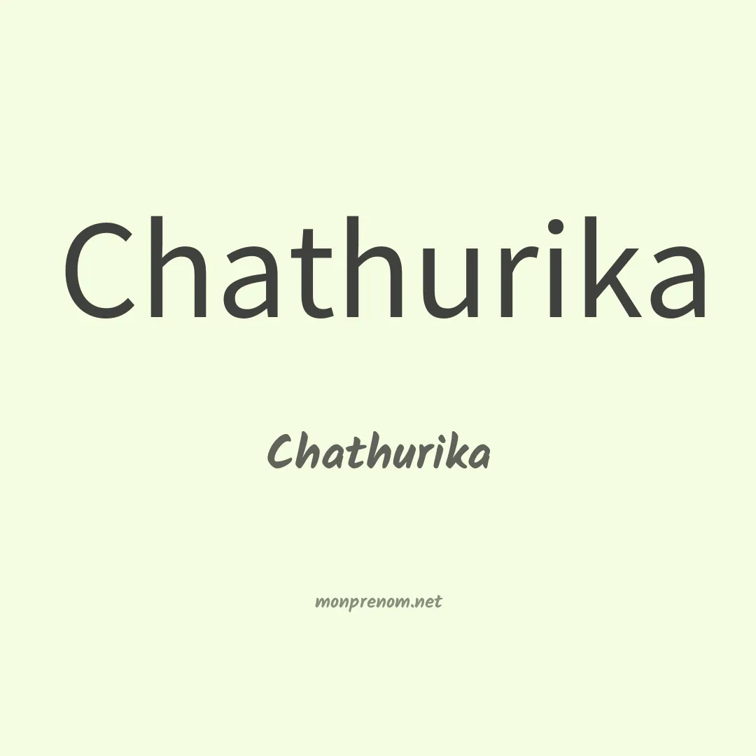 Chathurika en chinois