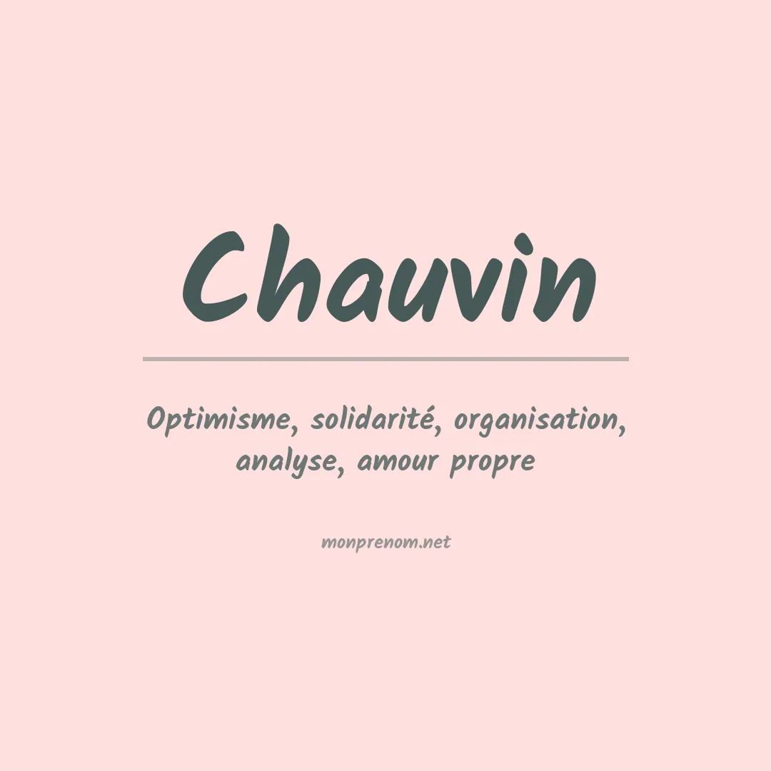 Prénom Chauvin