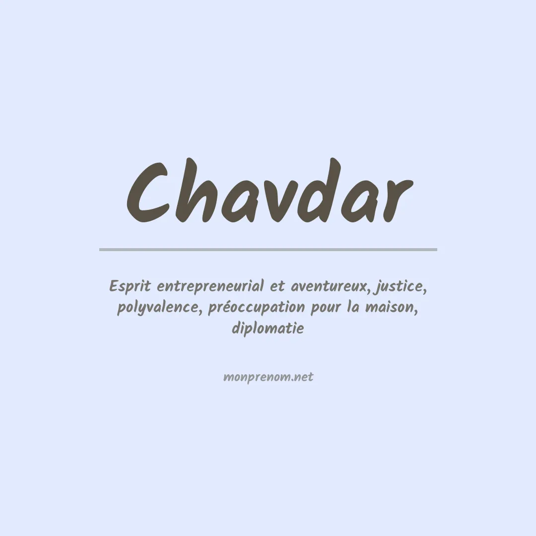 Signification du prénom Chavdar
