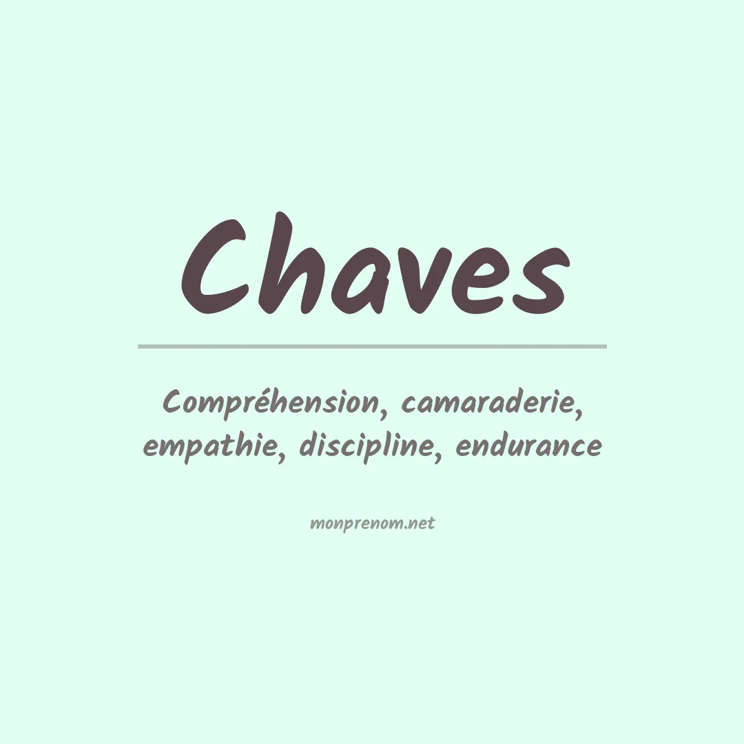 Prénom Chaves