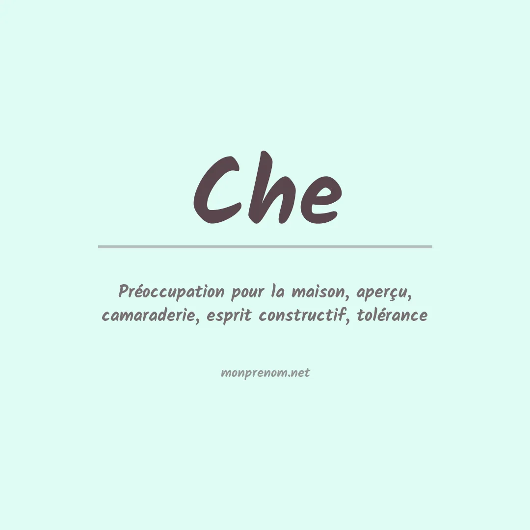 Prénom Che