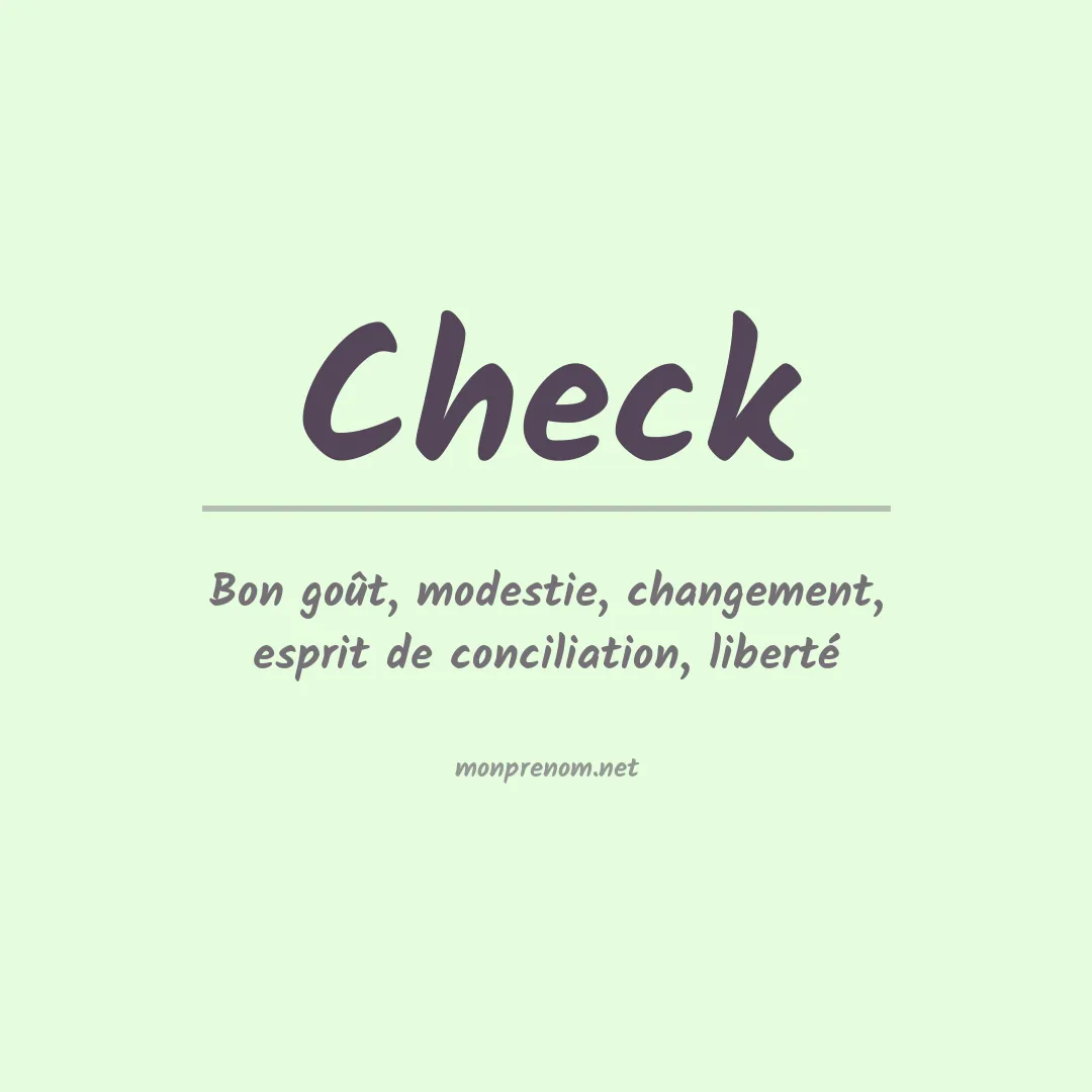 Prénom Check