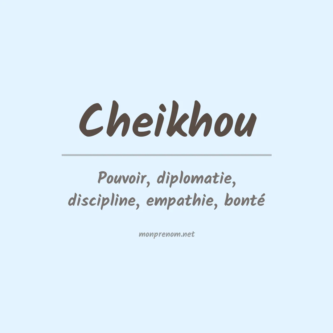 Prénom Cheikhou