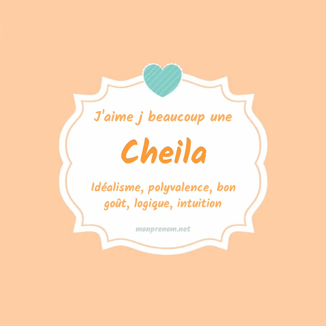 J'aime beaucoup Cheila