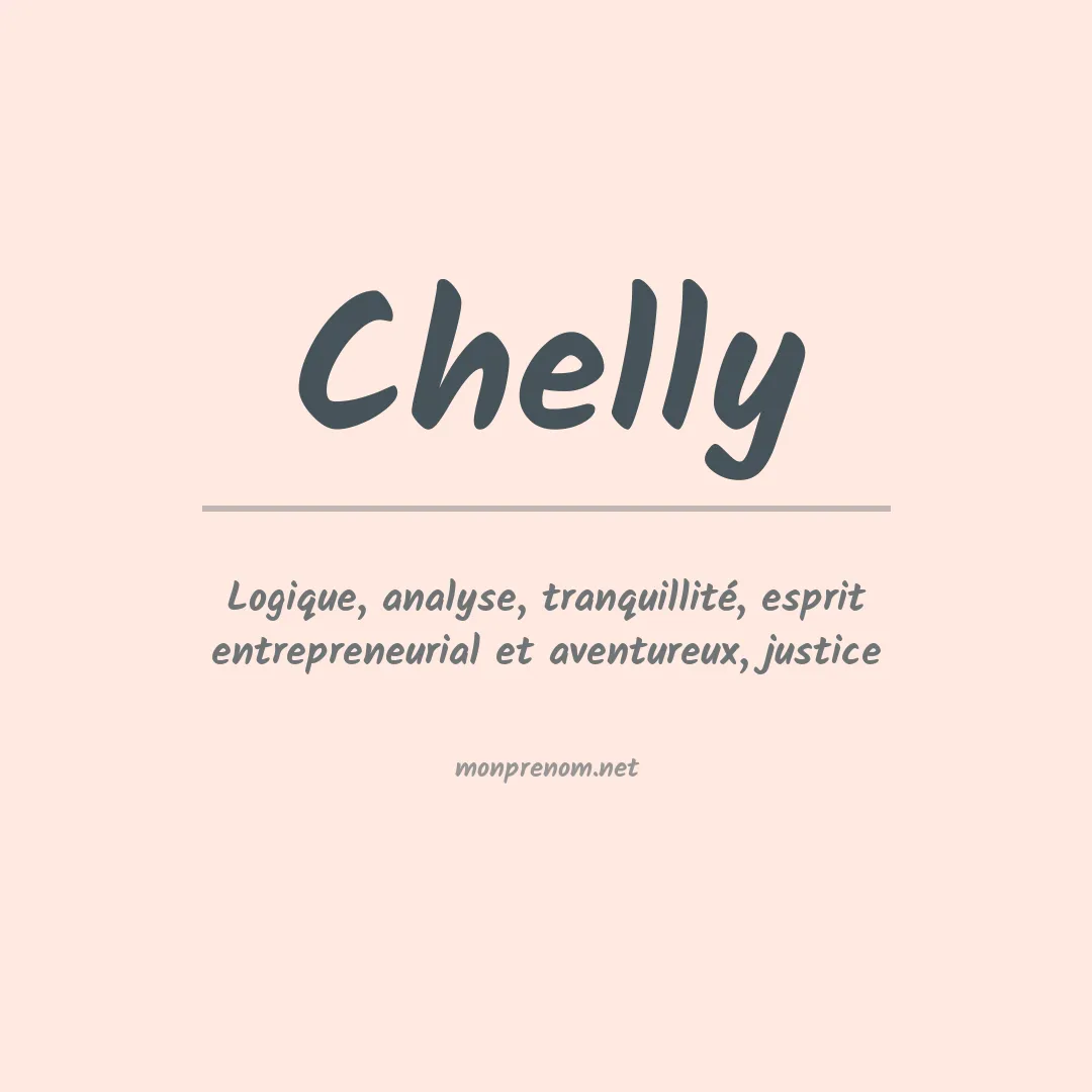 Prénom Chelly