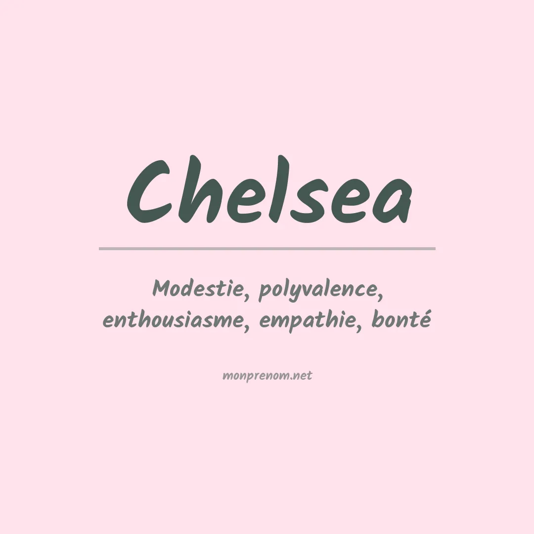 Prénom Chelsea