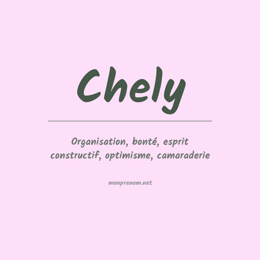 Prénom Chely