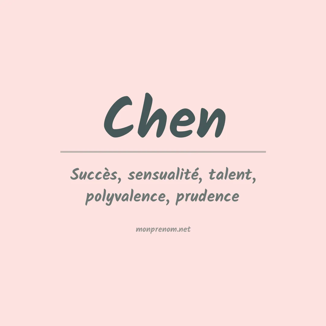 Prénom Chen