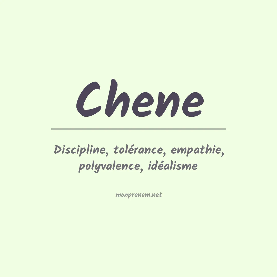 Prénom Chene