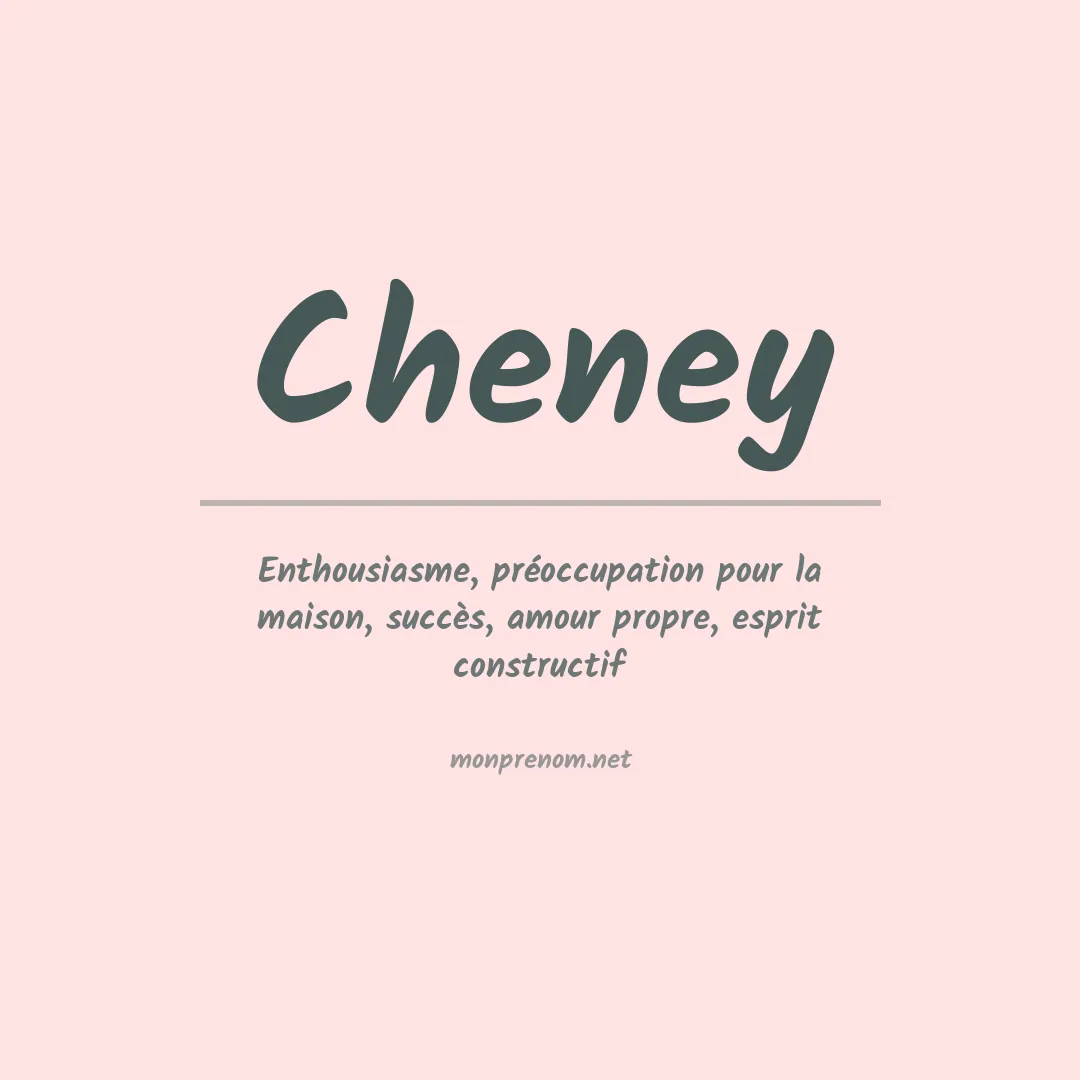 Prénom Cheney