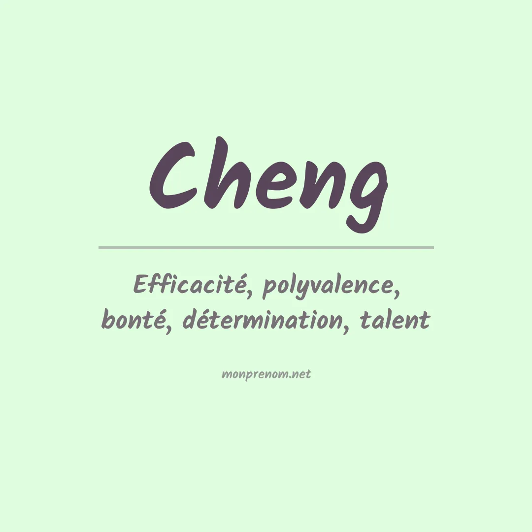 Prénom Cheng