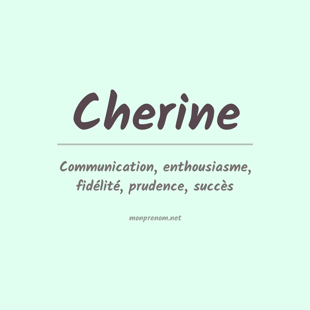 Prénom Cherine