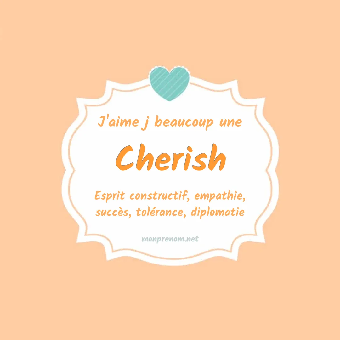 J'aime beaucoup Cherish